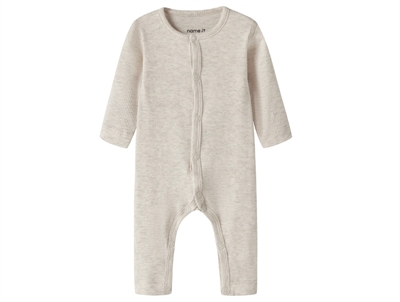 Name It præmatur jumpsuit peyote melange i ribstrik