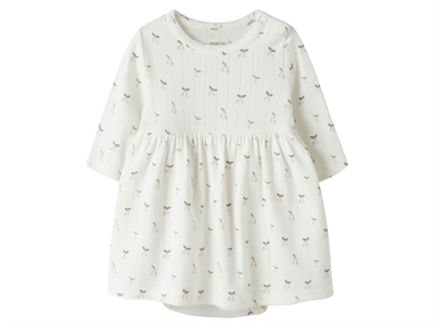 Name It bodykjole i råhvid nuance med kirsebærprint