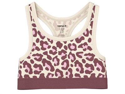 Name It top antique white med leopardprint 2-pak