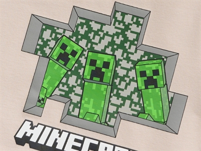 Name It t-shirt i chateau gray med Minecraft print detalje
