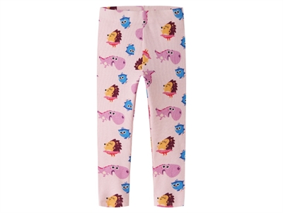 Name It leggings cradle pink med Børste print
