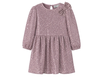 Name It kjole mauve shadows med sløjfedetalje