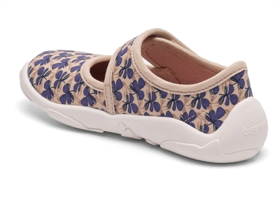 Bisgaard Maddy hjemmesko wild flower purple med velcro