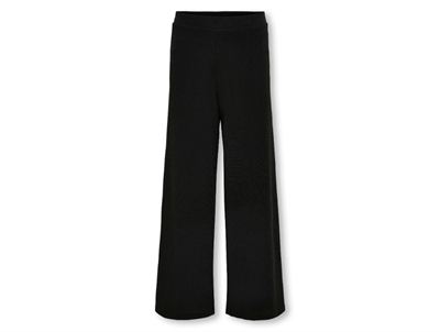 Kids ONLY sorte bukser med wide leg pasform forfra