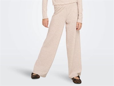 Kids ONLY Nella bukser i pumice stone melange med wide leg pasform