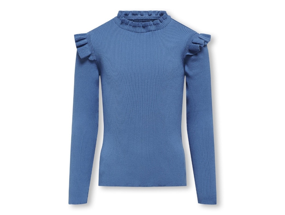 Kids Only Provence Ruffle Pullover Bluse - Str.    7-8y 122/128cm
