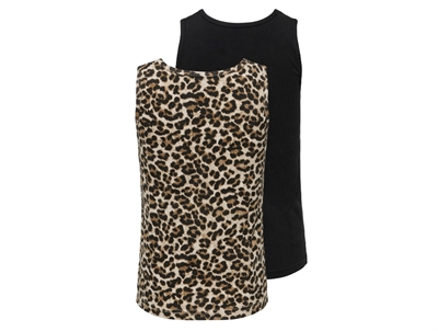 Kids ONLY black/leo tank top (2-pak)