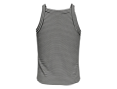 Kids ONLY black/cloud dancer stribet top