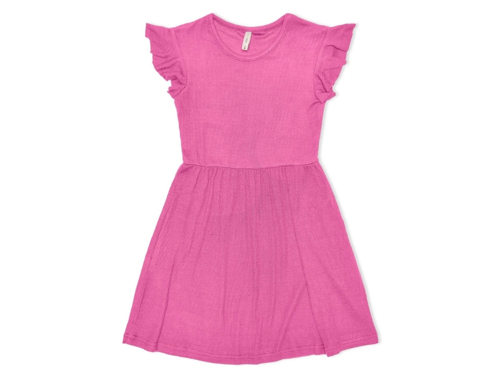 Kids Only Super Pink Jersey Kjole - Str. 1y 80cm