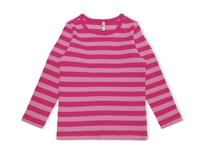 Kids ONLY fuchsia purple/rosebloom stribet top