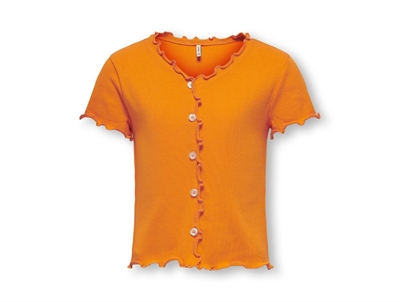Kids ONLY tangelo button top