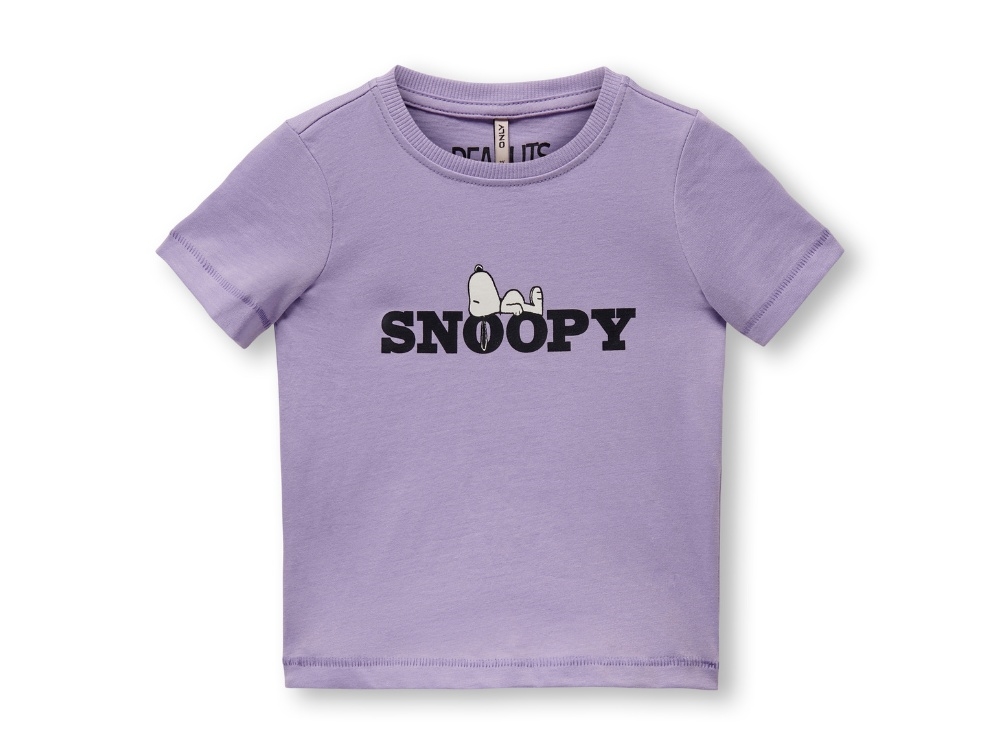 Kids Only Purple Rose/snoopy T-shirt - Str. 2y 92cm