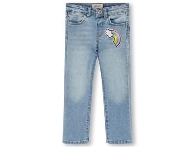 Kids ONLY light blue bleached denim bukser