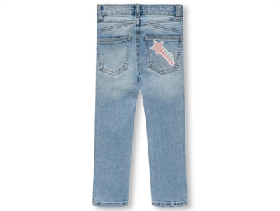 Kids ONLY light blue bleached denim bukser