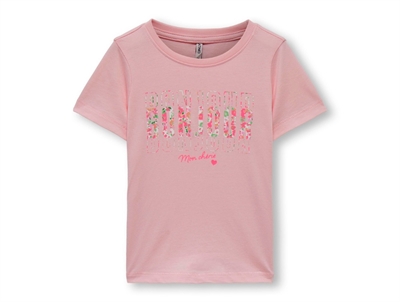 Kids ONLY tickled pink bonjour t-shirt
