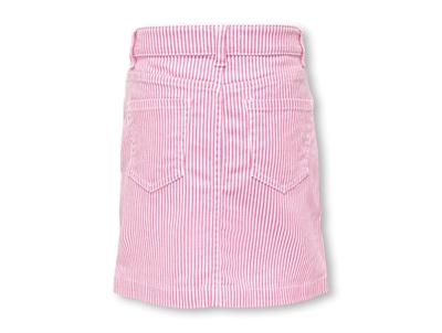 Kids ONLY cloud dancer/fuchsia pink stribet nederdel