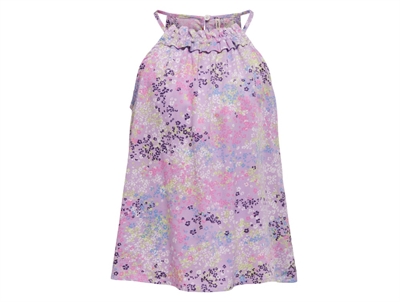 Kids ONLY purple rose/wild ditsy halterneck top