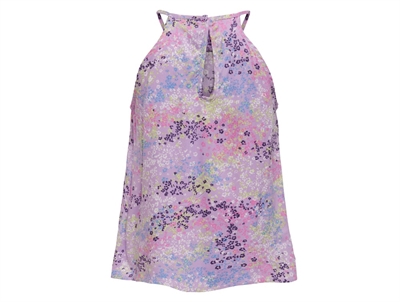 Kids ONLY purple rose/wild ditsy halterneck top