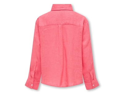 Kids ONLY coral paradise linen blend skjorteKids ONLY coral paradise linen blend skjorte