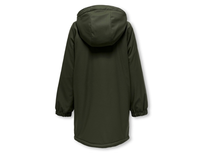 Kids ONLY rosin/black sherpa foret regnfrakke