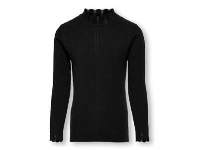 Kids ONLY black highneck pullover strikbluse