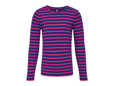 Kids ONLY bluing/fuchsia purple stribet top