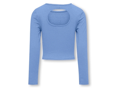 Kids ONLY grapemist back cut out short glitter top