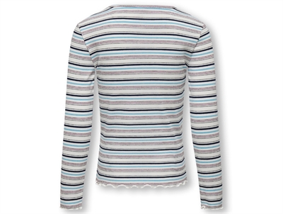 Kids ONLY cloud dancer/blue grotto stribet top