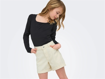 Kids ONLY shorts i ecru denim til børn