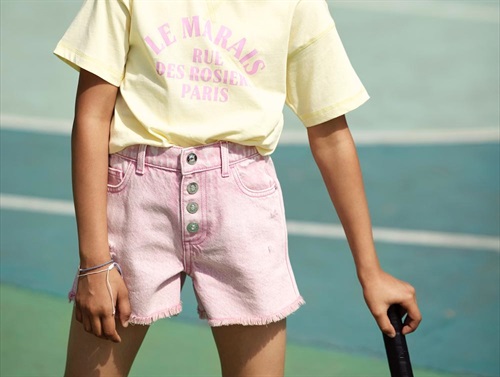 Kids Only Begonia Pink Denim Shorts - Str. 8y 128cm