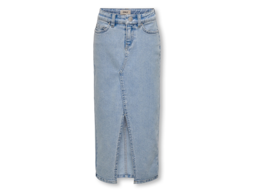 Kids Only Light Blue Denim Nederdel - Str. 13y 158cm