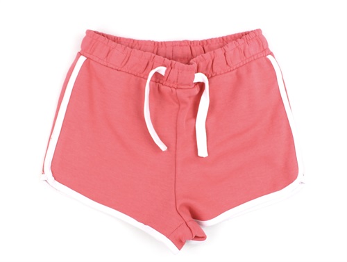 Kids Only Coral Paradise/piping Bright White Sweatshorts - Str. 8y 128cm