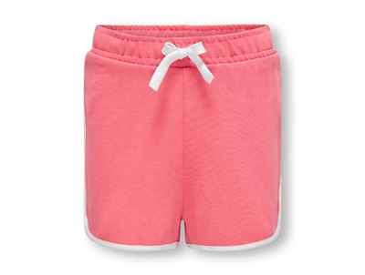Kids ONLY coral paradise/piping bright white sweatshorts