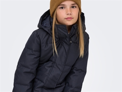 Kids ONLY puffer vinterfrakke night sky med hætte