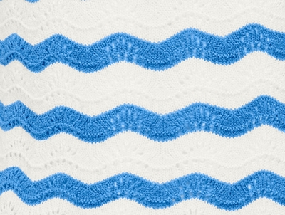 Kids ONLY cloud dancer/azure blue stribet strik