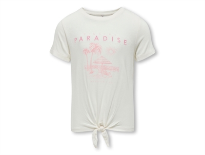 Kids ONLY cloud dancer/paradise knot top