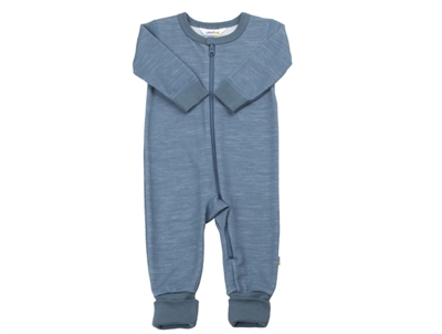 Joha blå heldragt med 2-i-1 fod