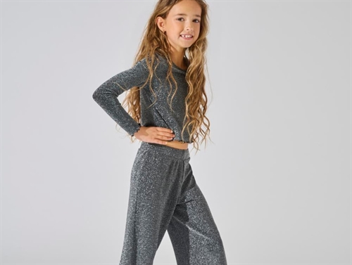 Kids Only Black Glitter Top - Str.    7-8y 122/128cm