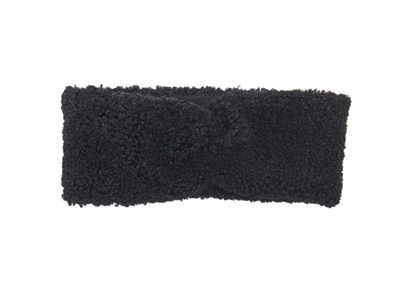 KIDS ONLY pandebånd i sort teddy med sløjfedetalje foran