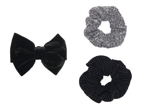 Kids Only Silver Glitter/black Håraccessories (3-pak)