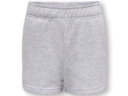 Kids Only Light Grey Melange Sweatshorts - Str. 8y 128cm billede