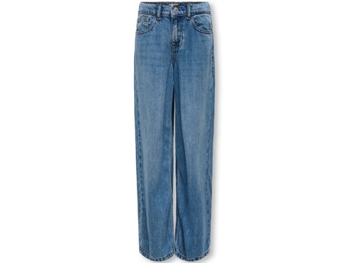 Kids Only Cowboybukser Mellem Blå Denim - Str. 8y 128cm