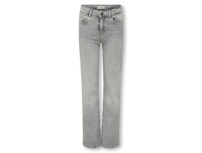 Kids ONLY jeans i medium grey denim forfra