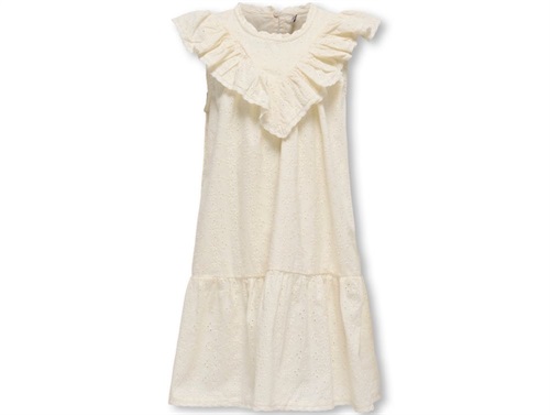 Kids Only Kjole Tofu i Broderie Anglaise - Str. 8y 128cm