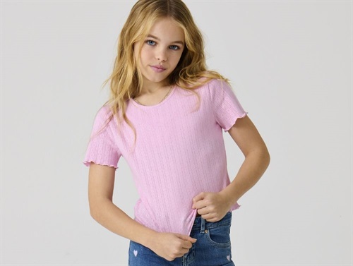 Kids Only Top Roseate Spoonbill i Hulmønster - Str.    7-8y 122/128cm billede