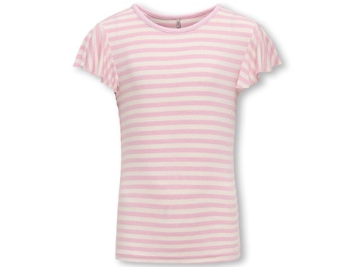 Kids Only Top Roseate Spoonbill Med Striber - Str.    7-8y 122/128cm