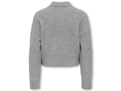 KIDS ONLY grå striktrøje med høj hals bagpå