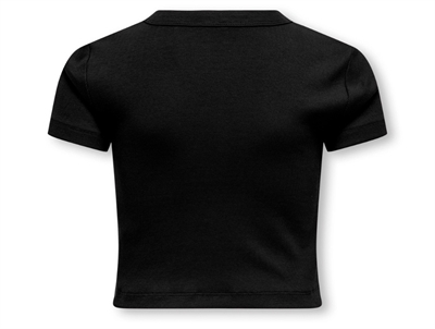 Kids Only t-shirt sort i rib