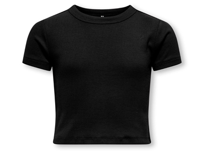 Kids Only t-shirt sort i rib
