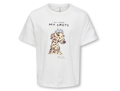 Kids Only t-shirt cloud dancer med dalmatiner print
